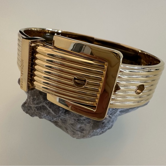 Michael Kors | Statement Gold-Tone Buckle Bangle / Bracelet - Picture 6 of 16